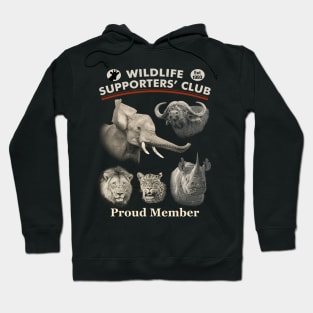 Africa's Big 5 Portraits for Wildlife Supporters Hoodie